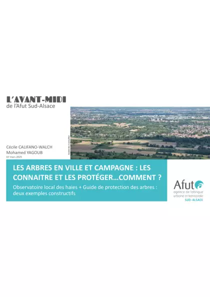 Avant-Midi : Les arbres en ville et en campagne : les connaître et les protéger... comment ? (diaporama)