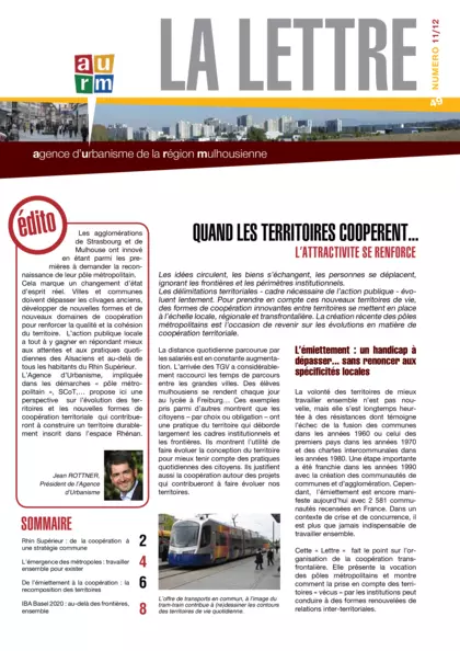 Lettre de l'agence : Quand les territoires coopérent... l'attractivité se renforce