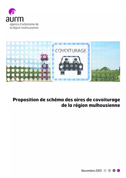 Proposition de schéma des aires de covoiturage de la région mulhousienne