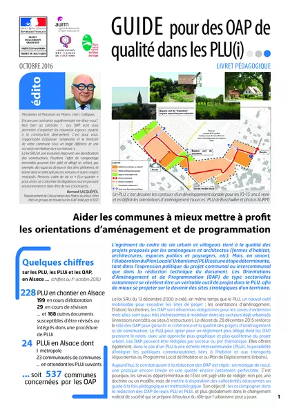 Guide pour des OAP de qualité dans les PLU(i) : livret pédagogique