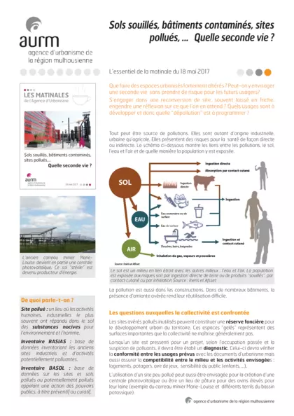 Essentiel de la matinale : Sols souillés, bâtiments contaminés, sites pollués,... quelle seconde vie ?