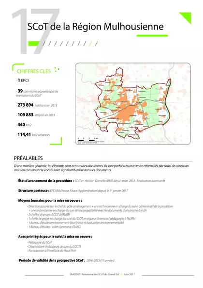 SRADDET : SCOT de la Région Mulhousienne