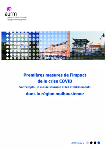 Premières mesures de l'impact de la crise COVID sur l'emploi, la masse salariale et les établissements dans la région mulhousienne