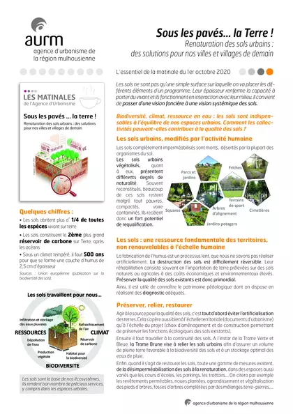 Essentiel de la matinale : Sous les pavés... la Terre ! Renaturation des sols urbains : des solutions pour nos villes et villages de demain