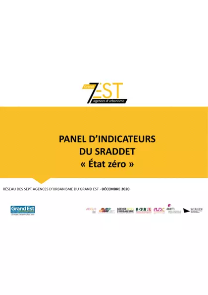 Panel d'indicateurs du SRADDET «État zéro»