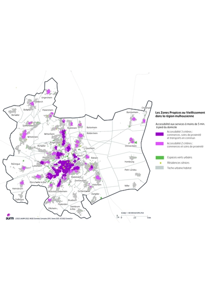 Les zones propices au vieillissement dans la région mulhousienne