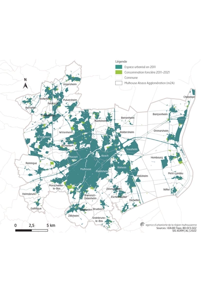 Consommation foncière dans la région mulhousienne : quelle sera la baisse à opérer ?