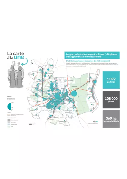 Les parcs de stationnement voitures de l'agglomération mulhousienne