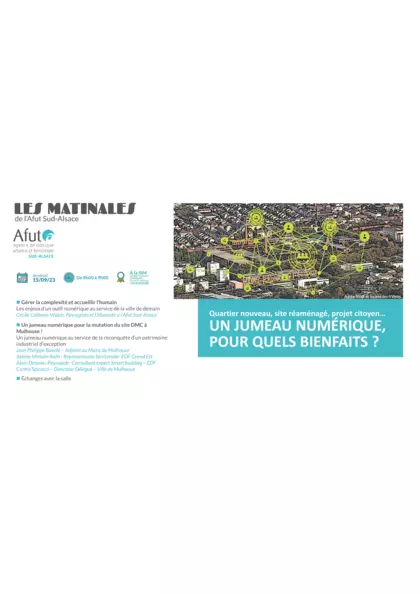 Quartier nouveau, site réaménagé, projet citoyen... un jumeau numérique pour quels bienfaits ? Diaporama de la Matinale