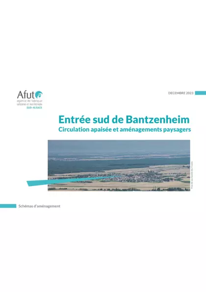 Entrée sud de Bantzenheim : circulation apaisée et aménagements paysagers