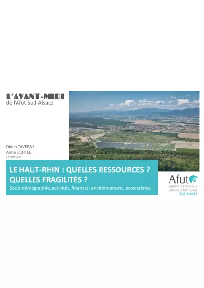 Avant-Midi : le Haut-Rhin, quelles ressources ? Quelles fragilités ? (diaporama)