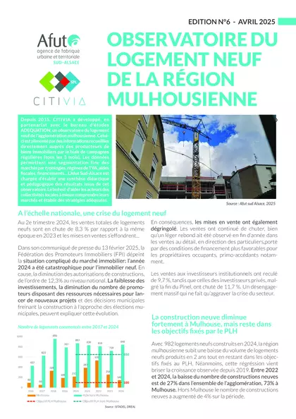 Observatoire du logement neuf de la région mulhousienne : édition n°6