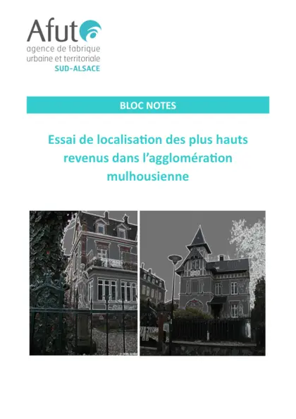 Essai de localisation des plus hauts revenus dans l’agglomération mulhousienne